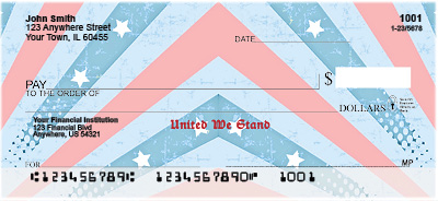 Red, White and Blue Personal Checks