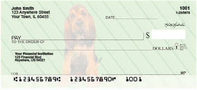Bloodhound Pups Personal Checks