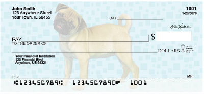 Pug Pups Personal Checks
