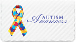 Autism Awareness Ribbon Leather Cover