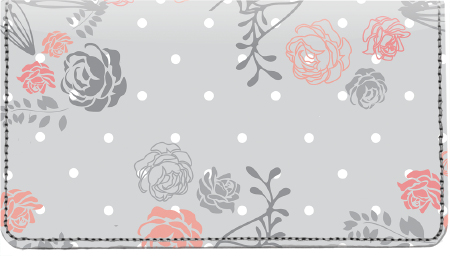 Floral Patterns Leather Cover