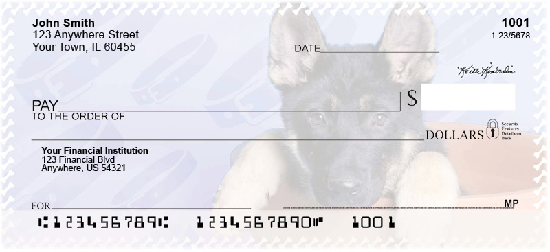 German Shepherd Pups Keith Kimberlin Personal Checks 