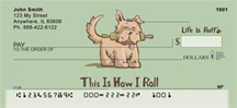 Life Is Ruff That's How I Roll Personal Checks
