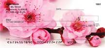 Blossoms In Pink and Blue Personal Checks