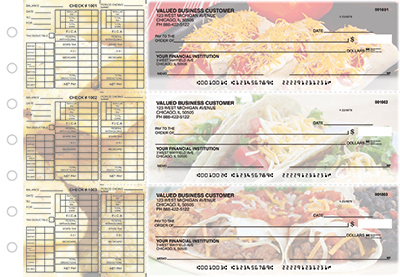 Mexican Cuisine Payroll Designer Business Checks 